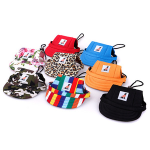 Pet Dog Baseball Sport Cap Hat Colored Customized Label Outdoor Cap Sun Protection Summer Cap for Dogs and Cats