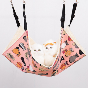 Wholesale Foldable hanging cat hammock sleep hammock pet swing bed small pet sleeping bed