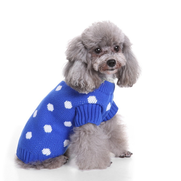 Luxury Knitted Dog Jumper Sweater Winter Warm Soft Pet Clothes Knit Sweaters For Dogs