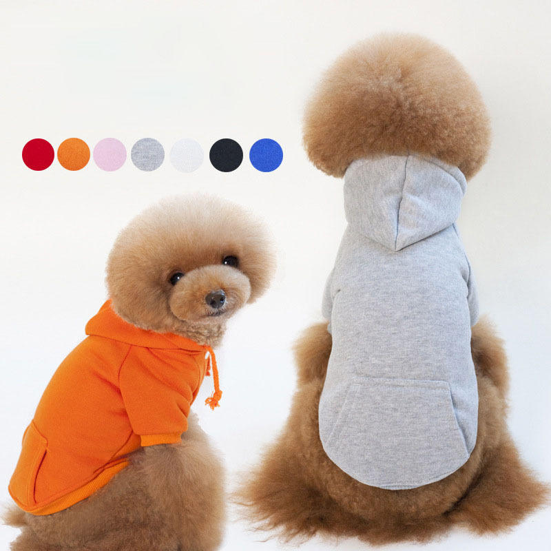 Wholesale Dog Hoodie Sweatshirts Dog Clothes for Small Dogs Hoodie with Pockets Warm Pet Clothes Winter