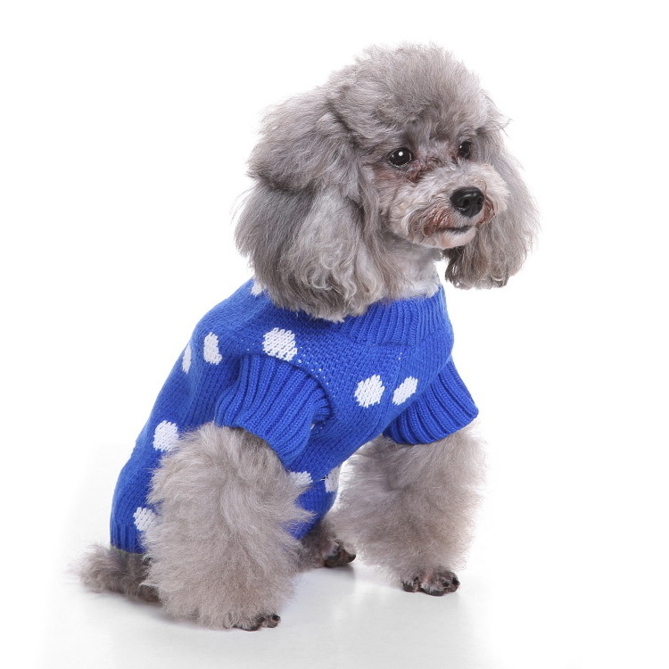 Luxury Knitted Dog Jumper Sweater Winter Warm Soft Pet Clothes Knit Sweaters For Dogs