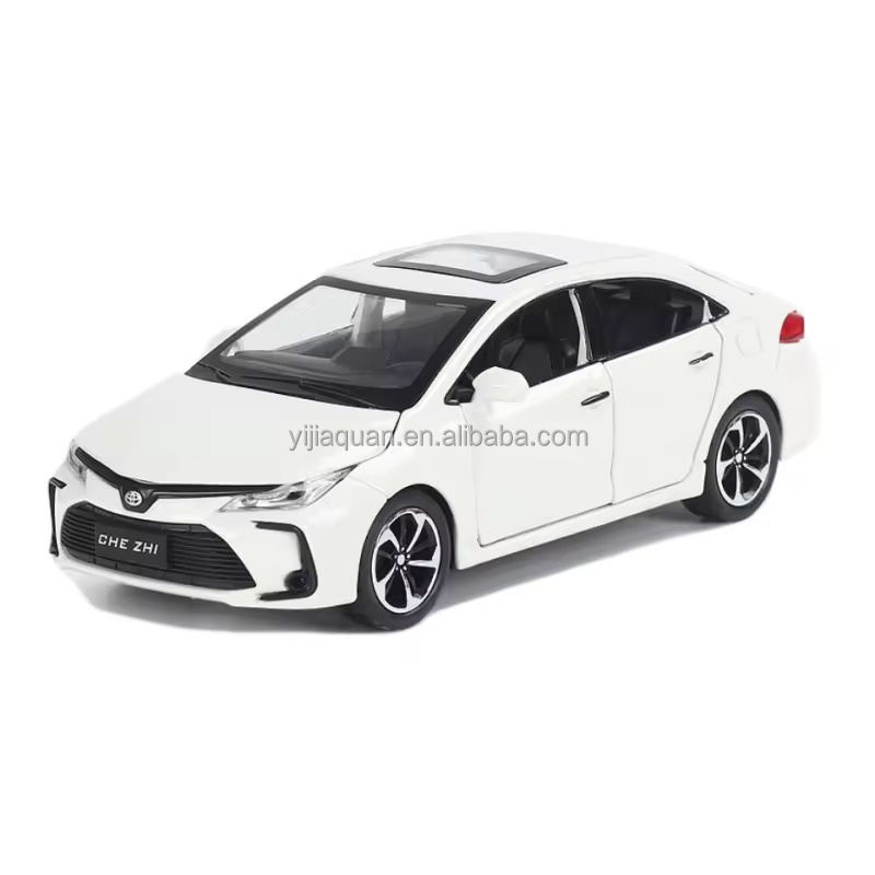 Die casting 1:32 Toyota Corolla car model simulation alloy sound light pullback metal decoration toy car