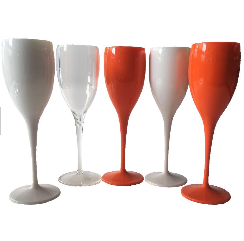 Acrylic reusable plastic wine cup glasses for drink