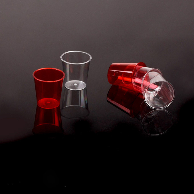 2 oz Factory direct sale 4 colors shot glasses disposable plastic wine and beer tasting cups for bar and party