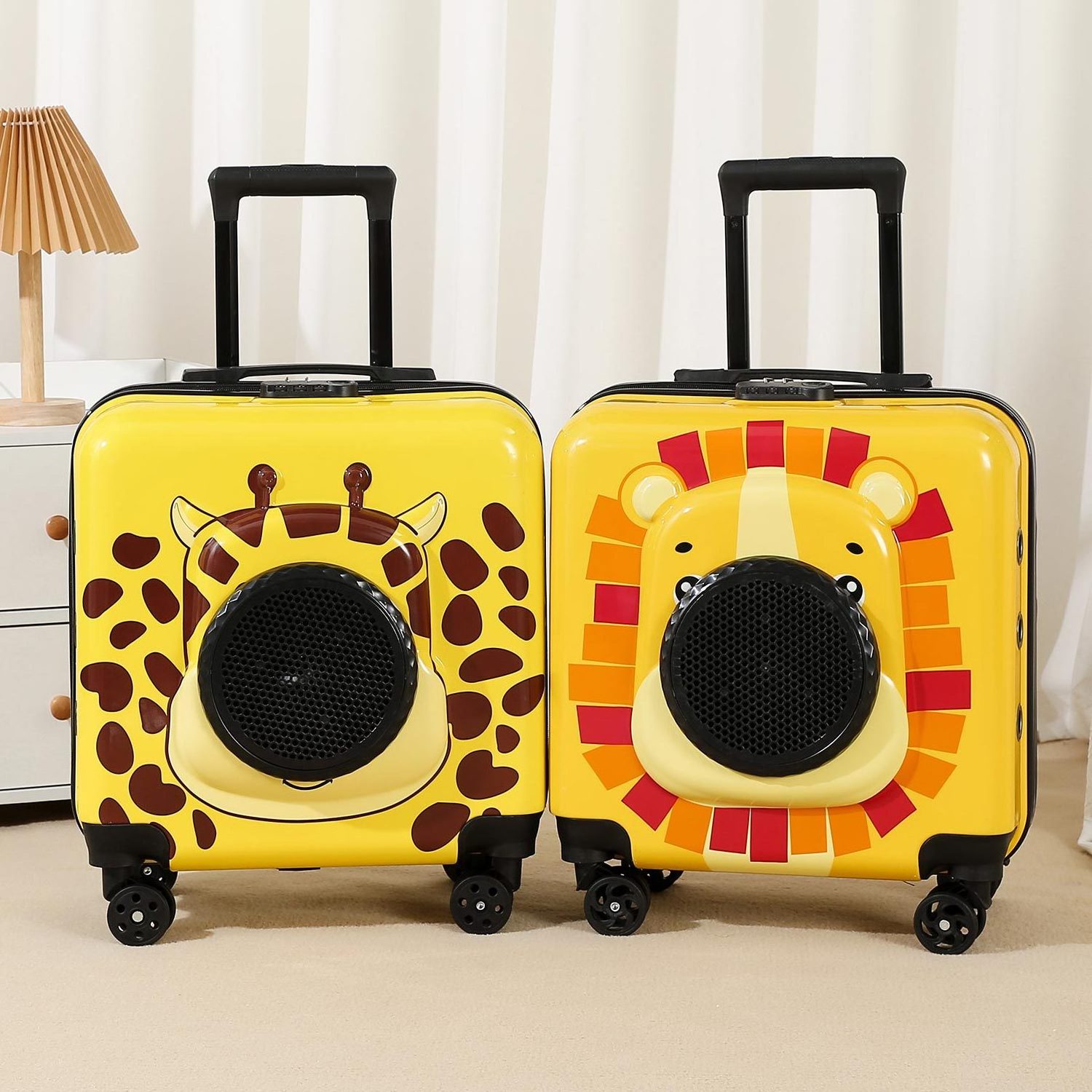 New Pet Trolley Case Pet Bag Travel Carrier Portable Universal Wheel Telescopic PoleTransport Bag for Cat Dog