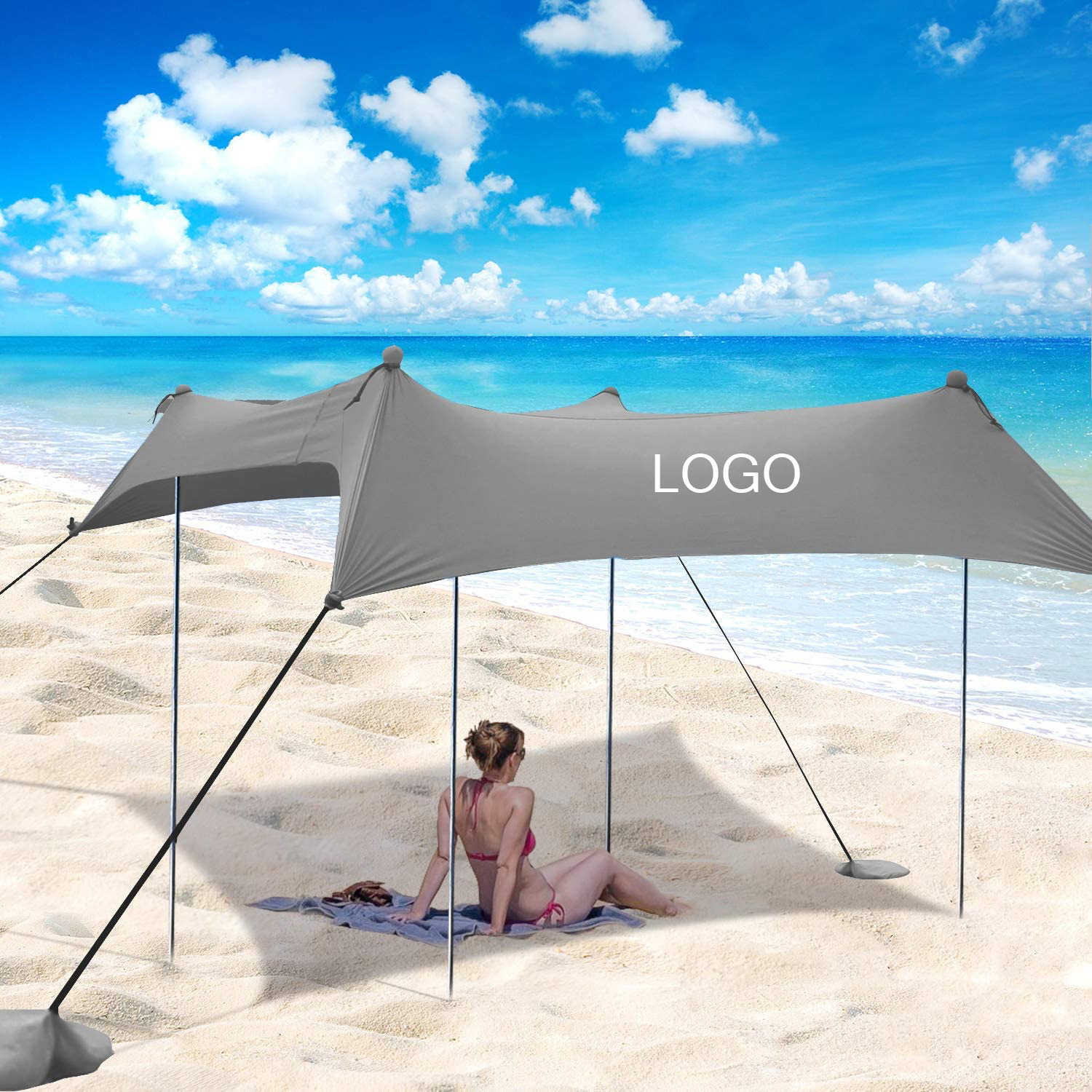 Wholesale Customized Fashionable Outdoor Shade Camping Trips Fishing Picnic Anti Uv Sun Shade Waterproof Shelter Beach Tent