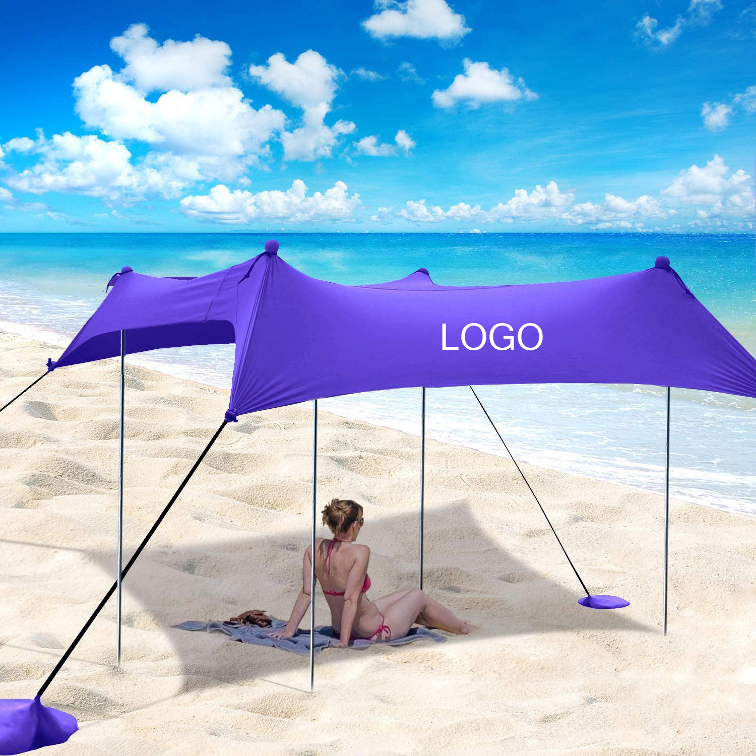 Wholesale Customized Fashionable Outdoor Shade Camping Trips Fishing Picnic Anti Uv Sun Shade Waterproof Shelter Beach Tent