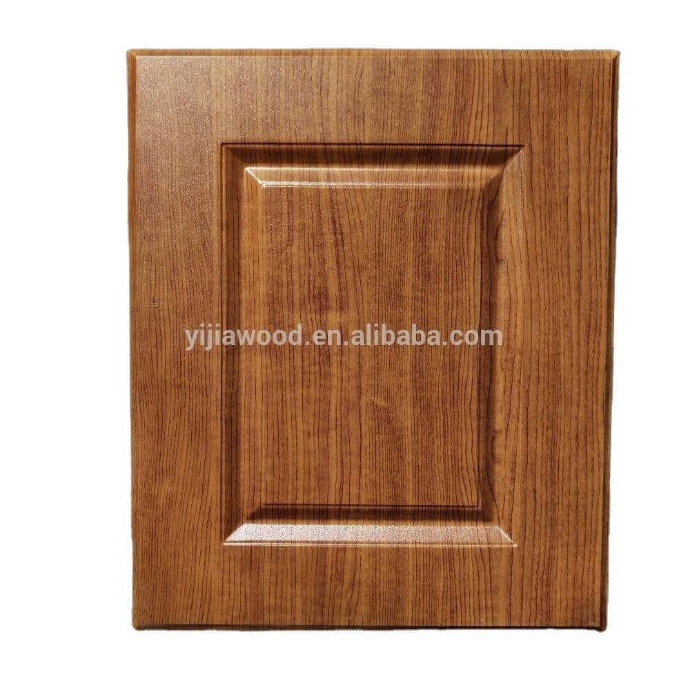 PVC cabinet door vinyl wrapped kitchen cabinet doors