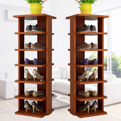 Tall wooden storage shoe rack/Simple household shoe cabinet