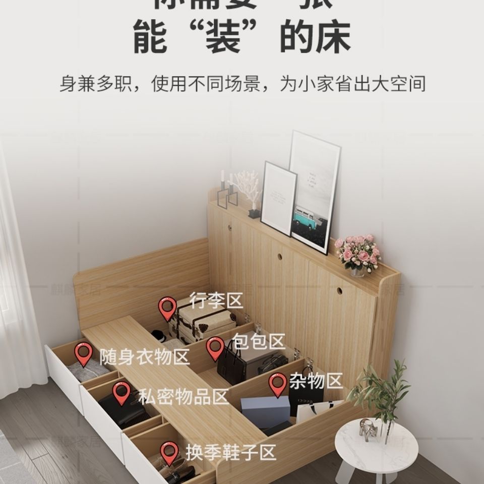 Customized Modern Melamine Bedroom Sets MDF Wood Bedroom Suites Furniture Stylish Black Style Time bed from xieyoufeng