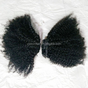 100%unprocessed high quality cheap afro kinky curly raw coarse cambodian curly human hair factory