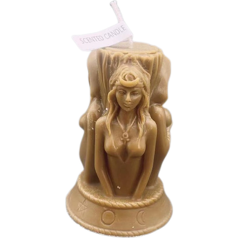 Hot Selling Goddess Aromatherapy Meditation Candle with Cross-Border Flame for Home Decor Christmas and Mother's Day for Bars