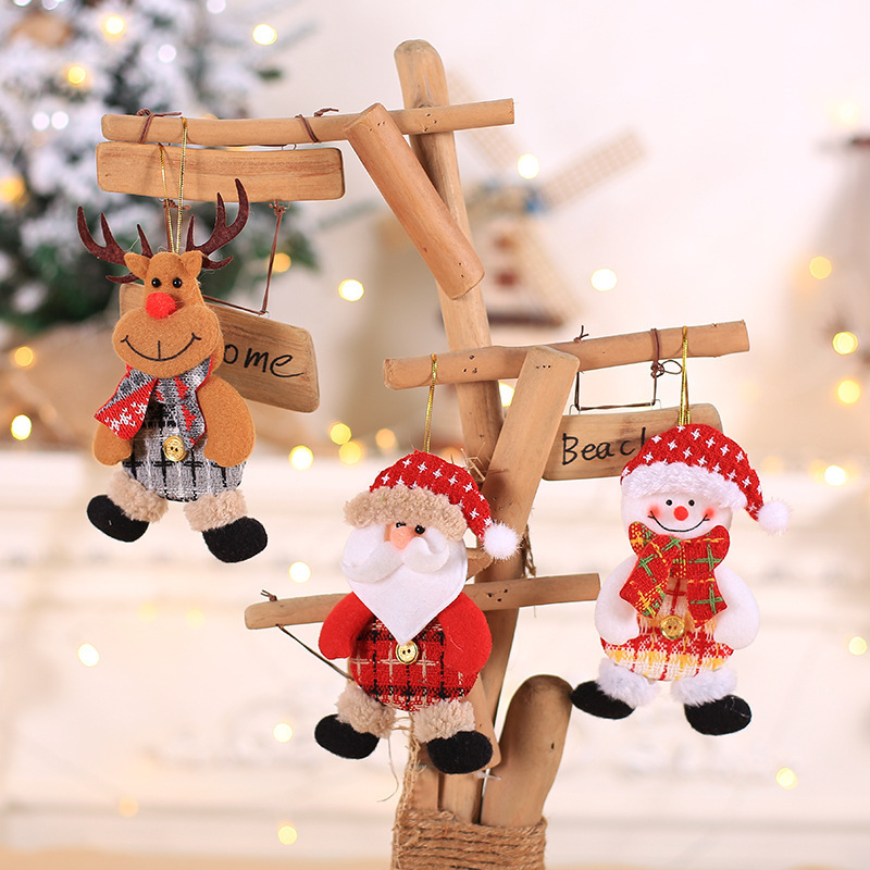 The Selling Merry Christmas Santa Snowman Claus Reindeer Decor Festival Party Xmas Tree Hanging Decoration pendant Decals