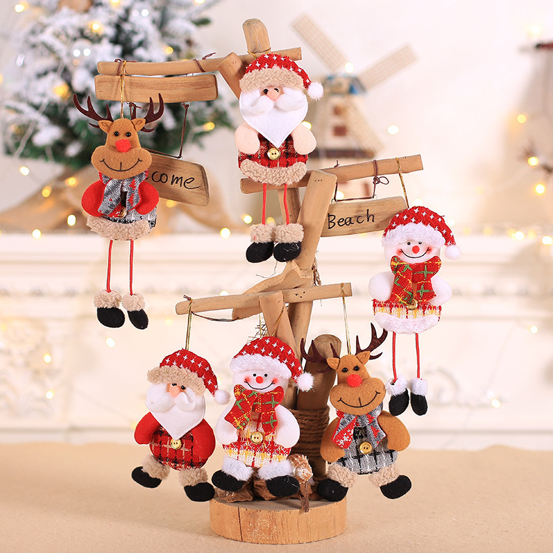 The Selling Merry Christmas Santa Snowman Claus Reindeer Decor Festival Party Xmas Tree Hanging Decoration pendant Decals