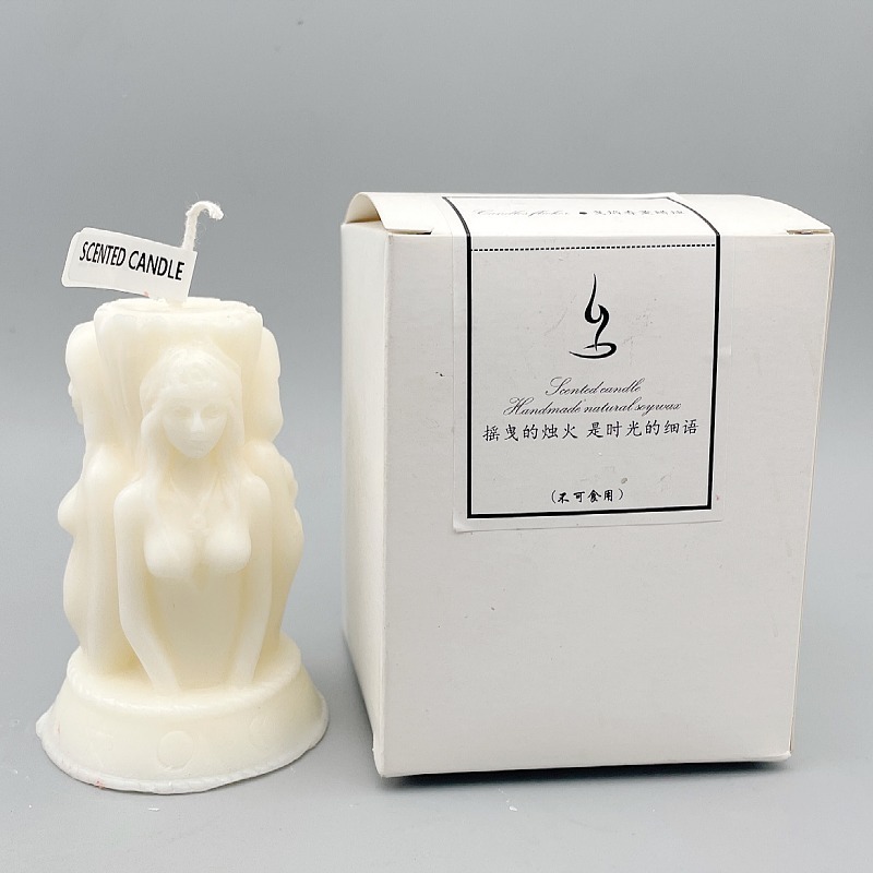 Hot Selling Goddess Aromatherapy Meditation Candle with Cross-Border Flame for Home Decor Christmas and Mother's Day for Bars