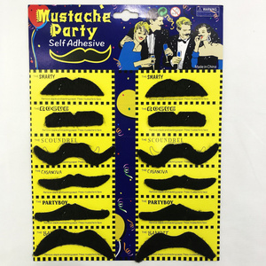 Wholesale 12pcs Funny Halloween Costume Party Fake Mustache Cloth Funny Beard Whisker