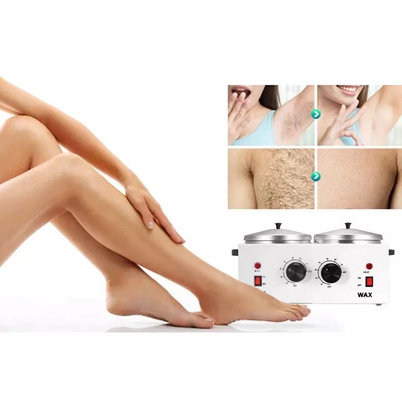 CE Approved Salon Hair Removal Double Wax Warmer Pot Professional Depilatory Wax Heater Machine