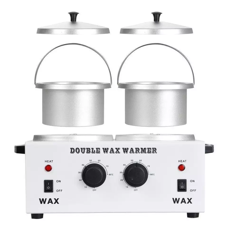 CE Approved Salon Hair Removal Double Wax Warmer Pot Professional Depilatory Wax Heater Machine