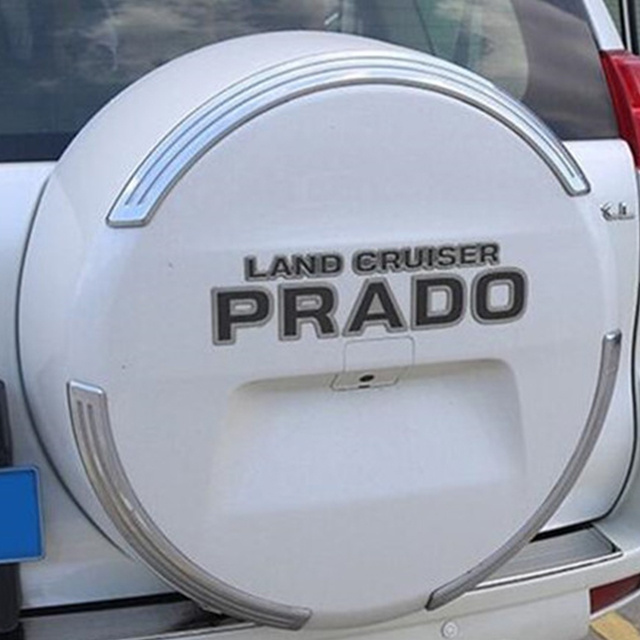 10-20 New Prado spare tire cover Middle East overbearing 2700 spare tire  bright strip letter sticker modification