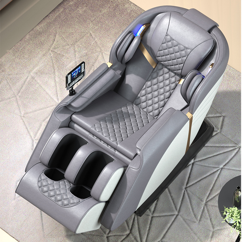 Factory Supply Luxury Massage Chair SL Track Full Body Knock Swing Shiatsu 8D Zero Gravity Massage Chair For Heating