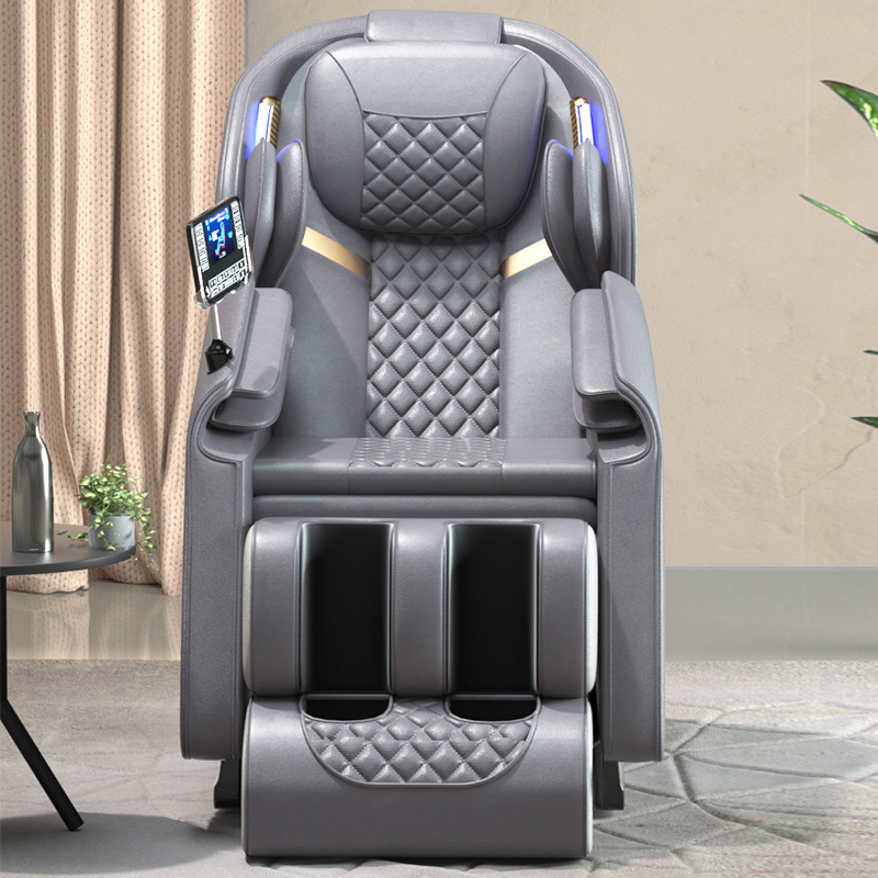 Factory Supply Luxury Massage Chair SL Track Full Body Knock Swing Shiatsu 8D Zero Gravity Massage Chair For Heating