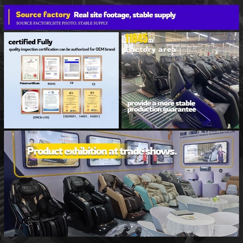 Chair Massage Factory Direct Luxury Sl Track Shiatsu Cheap Zero Gravity High End Deep Tissue Dual Core 4D Massage Chair