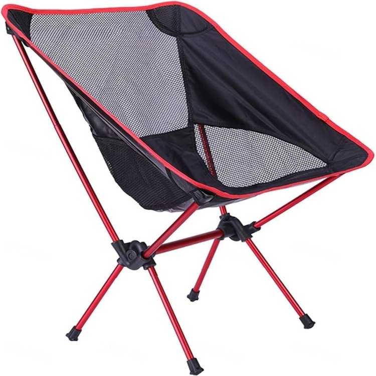 Portable Camping Chair Strong Sturdy Folding Chairs Outdoor Lightweight Small Backpack Chair