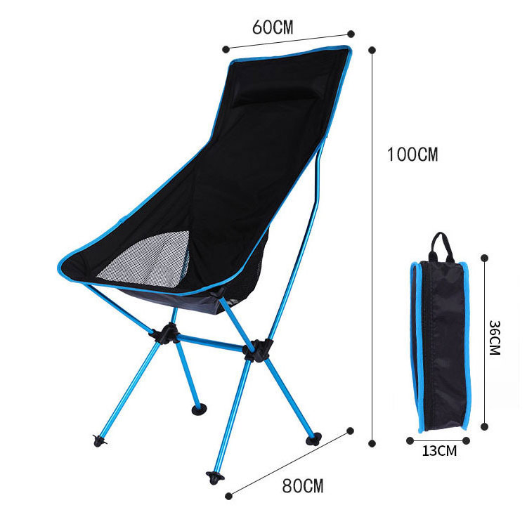 Yijie Folding Aluminium High Back Chair Outdoor Portable Foldable Chair Camping Chair