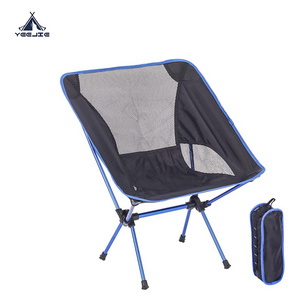 Compact Backing  Lawn Chair Aluminum Portable Camping Chair Lightweight Foldable Outdoor Chair for Hiking Beach