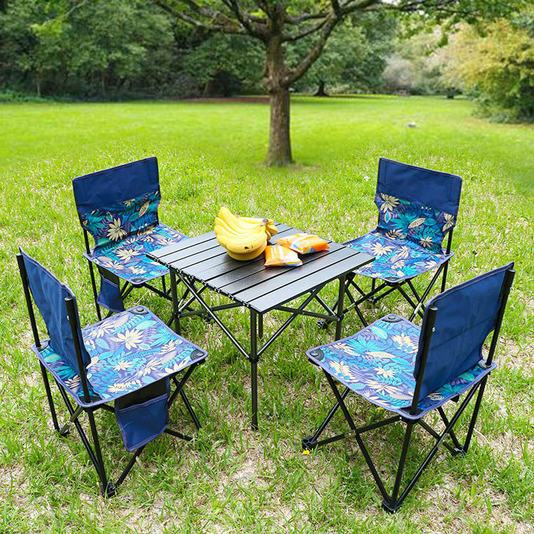 Yijie M Size The back upholstery is made of 600D oxford fabric Outdoor Folding Chair Camping Chair with mesh pocket on one side