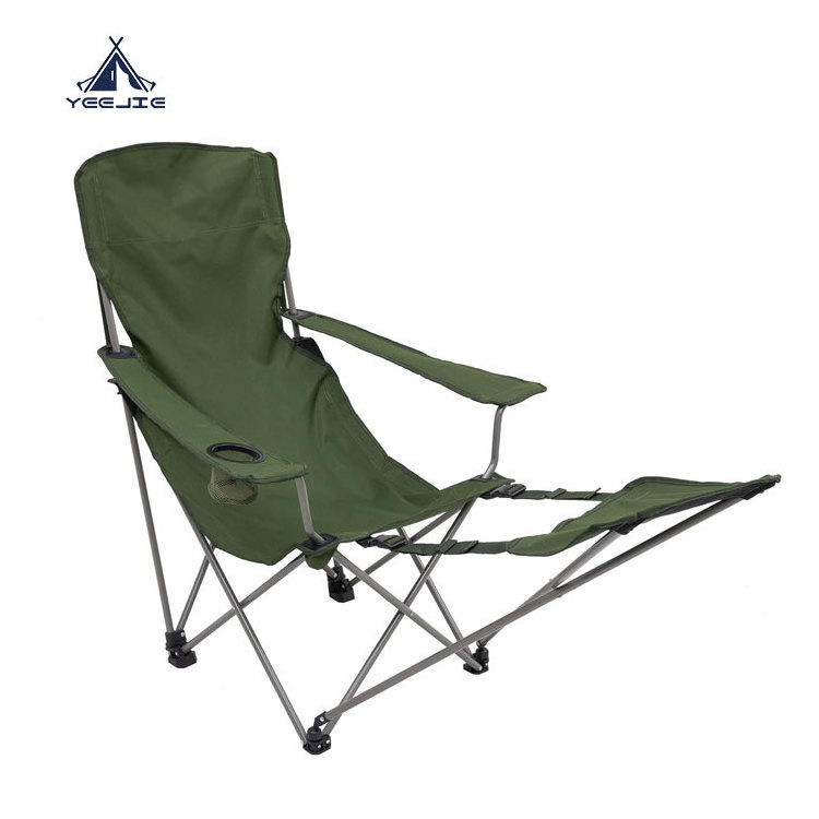 Yijie Outdoor Lightweight Mental Cheap Foldable Sun  Beach Chair best reclining camp chair with footrest