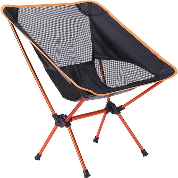 Portable Camping Chair Strong Sturdy Folding Chairs Outdoor Lightweight Small Backpack Chair