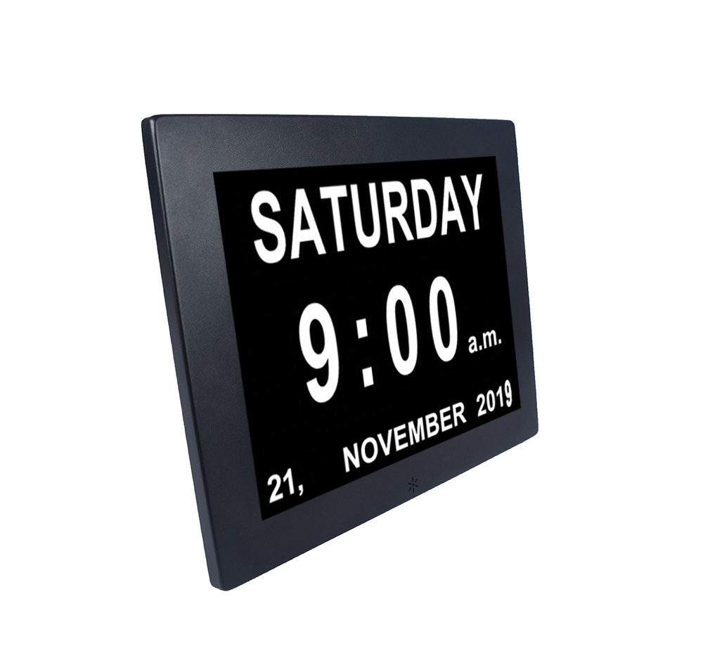 Factory Direct Sale Custom High Quality 10 Inch Metal E-ink Digital Photo Frame 1024*768 Set Clock