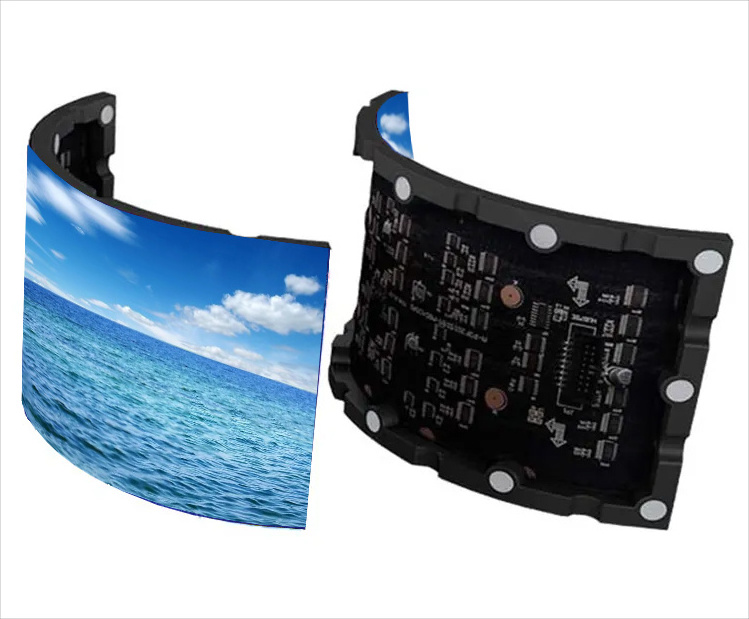 p3 flexible display panel 4k 8k led screen round led display amoled flexible screen Arc-shaped advertising screen