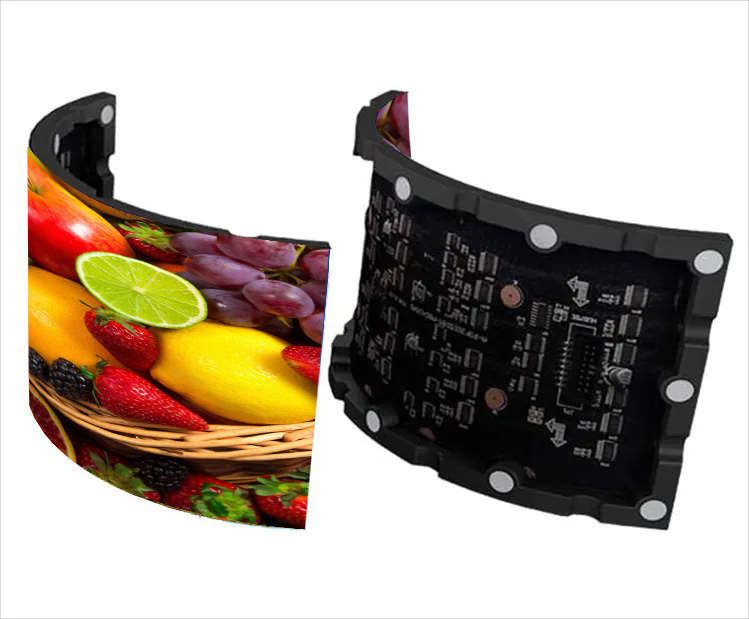 p3 flexible display panel 4k 8k led screen round led display amoled flexible screen Arc-shaped advertising screen