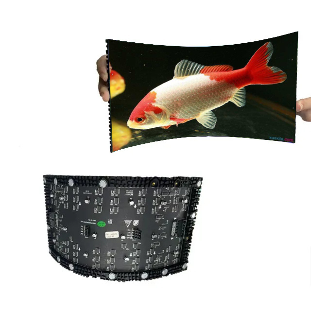 p3 flexible display panel 4k 8k led screen round led display amoled flexible screen Arc-shaped advertising screen