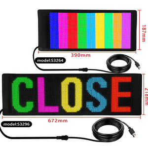 Factory sales rear Window Digital Color Emoticon Screen LED Sign Emotion Animations Car Display LED for Advertising