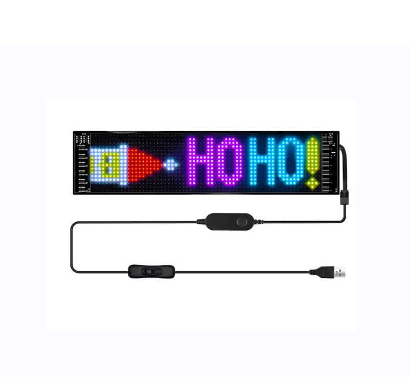 Factory sales rear Window Digital Color Emoticon Screen LED Sign Emotion Animations Car Display LED for Advertising