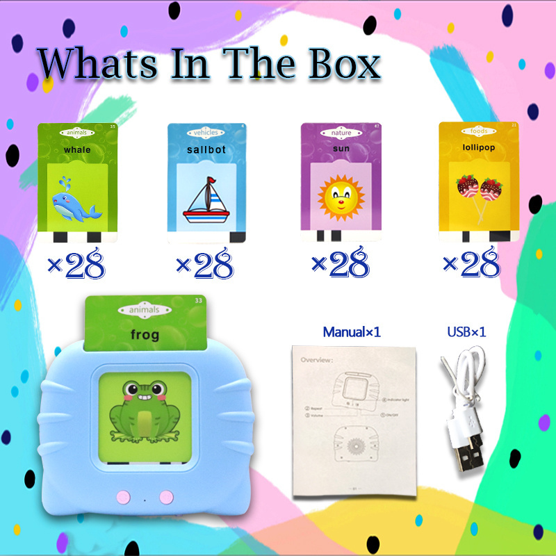 2022 Best Selling Kids Pocket Educational English Arabic Bilingual Language Words Learning Toys Flash Card Machine