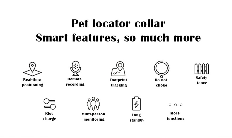 Pet smart tracker gps locator pet locator collar 2G location and footprint query tracking for dog cat