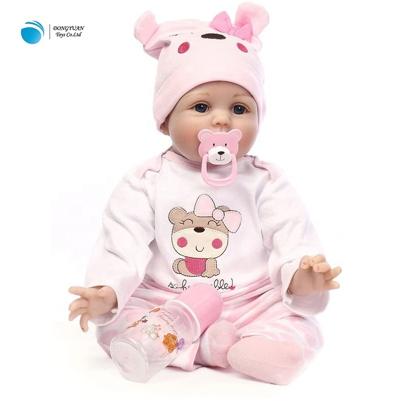 Cheap real silicone alive toy 18-22 inch lifelike soft vinyl bebe reborn doll Boneca baby dolls for kids