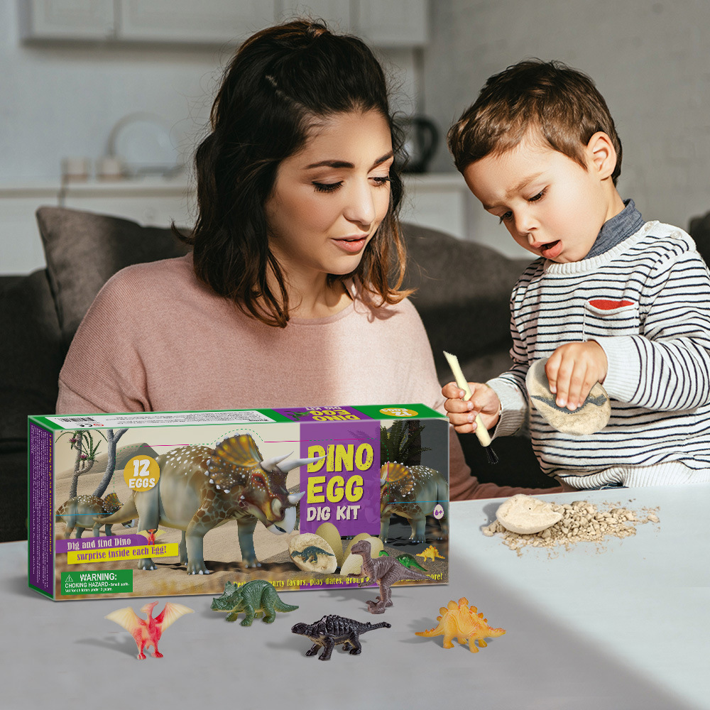 Factory Direct Sale DIY Educational Toys dig dinosaur fossil toys bones archaeological toy for kids