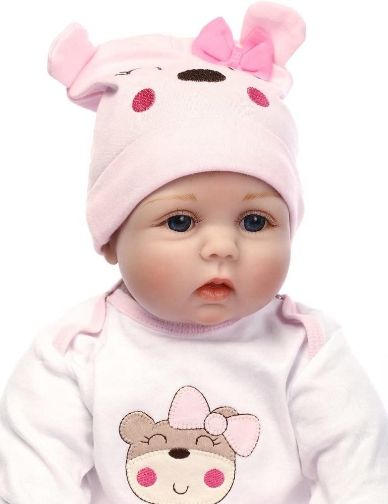 Cheap real silicone alive toy 18-22 inch lifelike soft vinyl bebe reborn doll Boneca baby dolls for kids