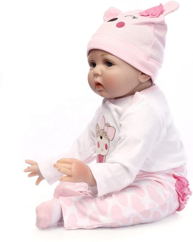 Cheap real silicone alive toy 18-22 inch lifelike soft vinyl bebe reborn doll Boneca baby dolls for kids