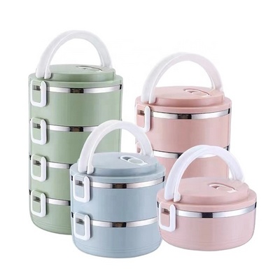 Heat preservation multi layer leakproof portable food container bento stainless steel lunch box for adults kids