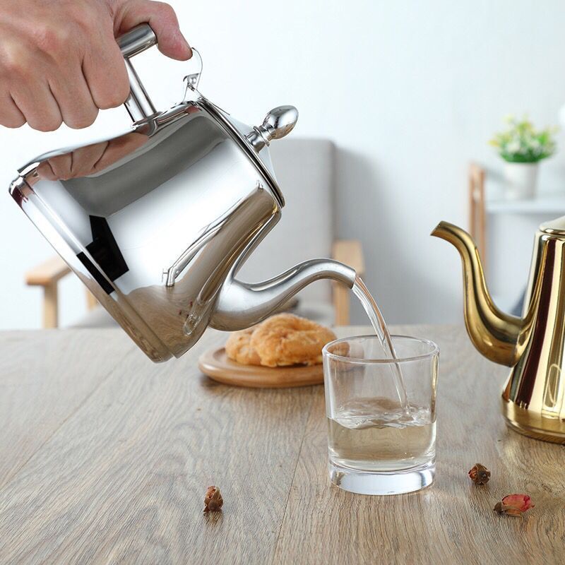 Arabic tea pot stainless steel tea kettle with infuser coffee pot