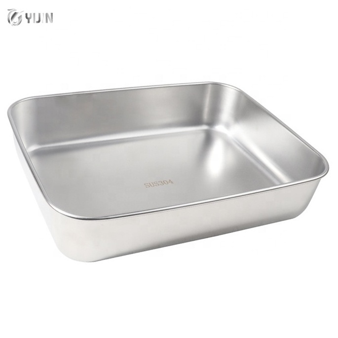 Bakery oven use cookie bbq food baking pan serving tray stainless steel baking tray