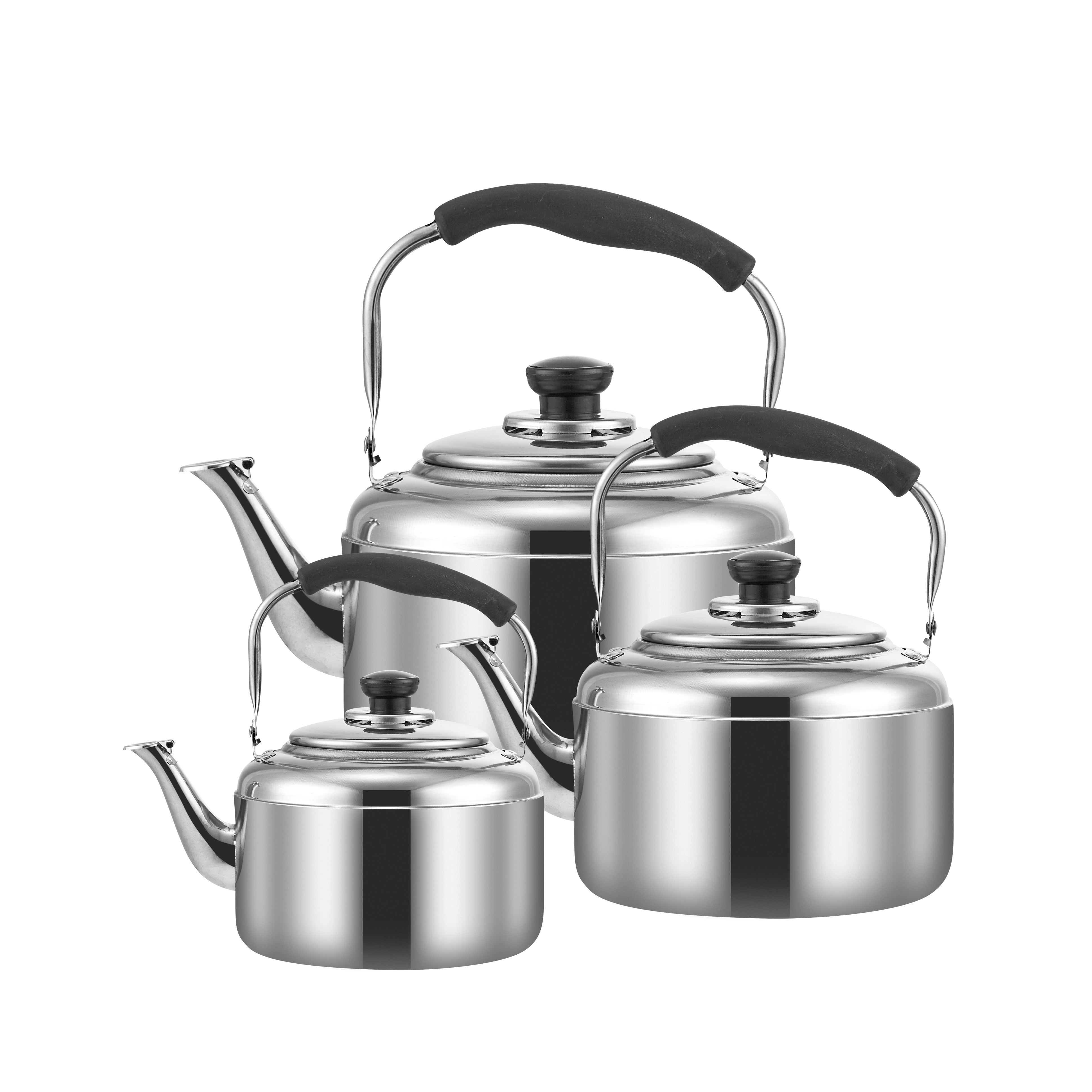 Hot sell restaurant home 1L 2L 3L 4L 5L water tea coffee kettle stainless steel whistling kettle