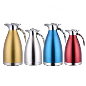 Vacuum insulation thermos water Kettle tea pitcher  keep cold and warm stainless steel coffee pot