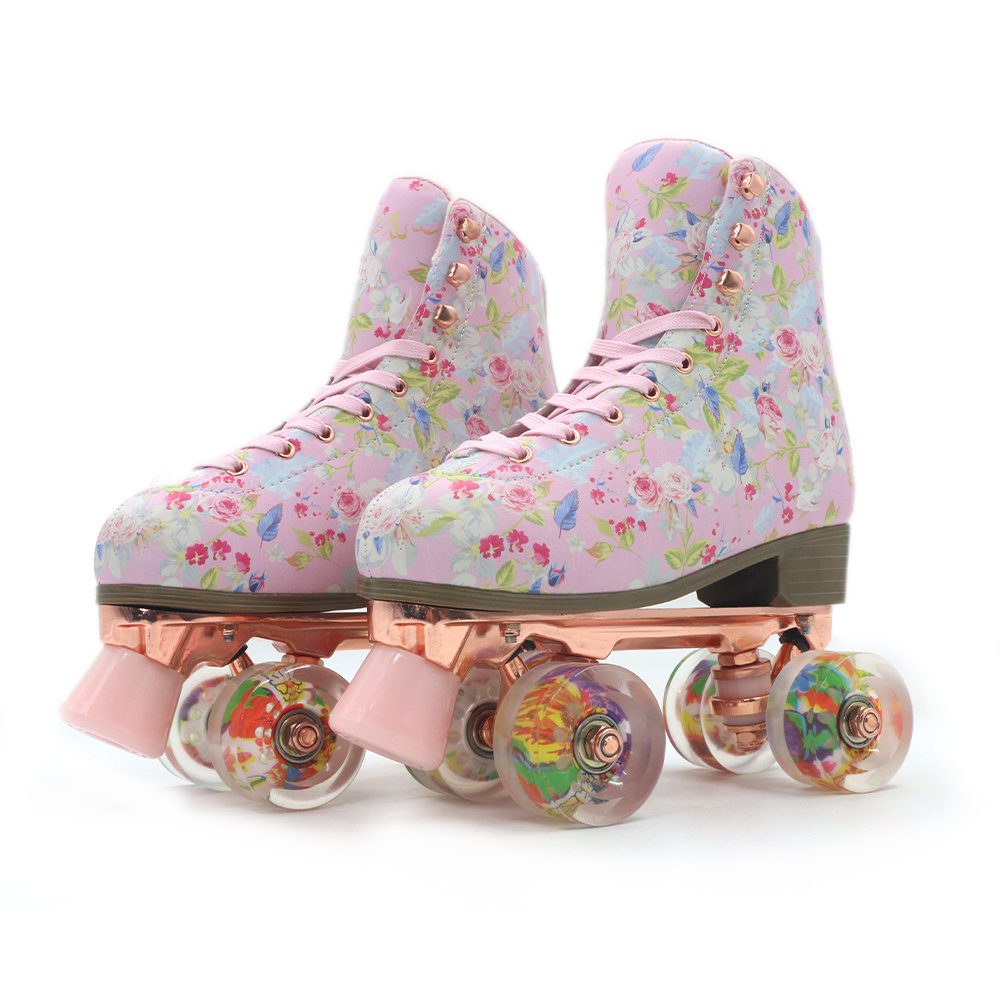 Children LED Built in Kick Runaway Skate Inline Flashing Roller Skate Blue Quad Set for Kids Wheels Tire Shoes Price